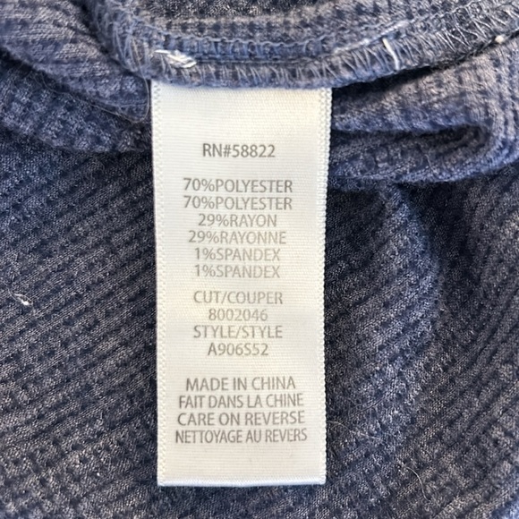 Max Studio Blue Smocked Short Sleeve Midi Dress Size XS - Picture 7 of 7